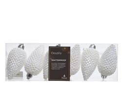 Decoris Dennenappel polystyreen glitter - afbeelding 1