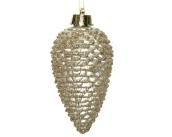 Decoris Dennenappel polystyreen glitter - afbeelding 2