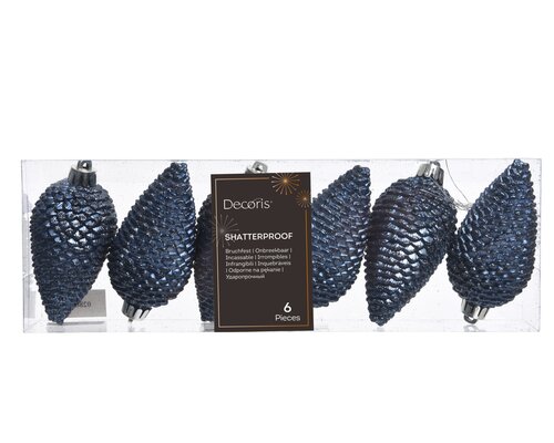 Decoris Dennenappel polystyreen glitter - afbeelding 1