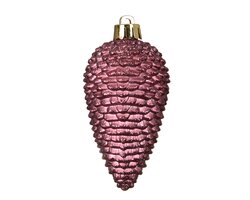 Decoris Dennenappel polystyreen glitter - afbeelding 2