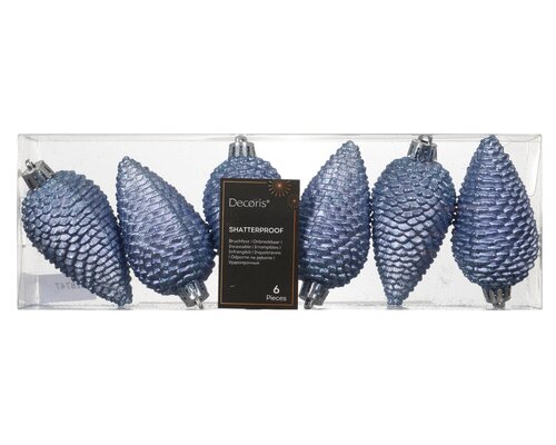 Decoris Dennenappel polystyreen glitter - afbeelding 1