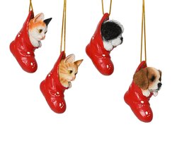 Decoris Dieren polyresin 4ass