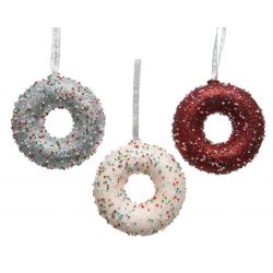 Decoris Donut foam glitter, multo colour beads 3kl.ass - afbeelding 1