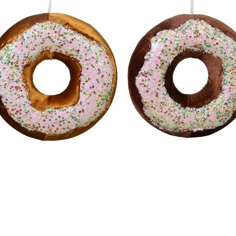 Decoris Donut pes/fluweel d3.5h19cm a2