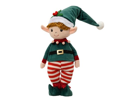 Decoris Elf polyester standing styrofoam hard body