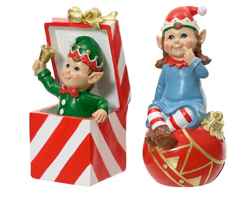 Decoris Elf polyresin 2ass