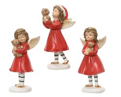 Decoris Engel polyresin standing 3ass