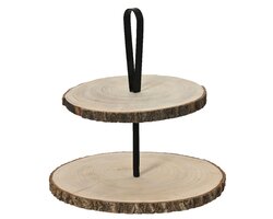 Decoris Etagere paulowniahout - afbeelding 2