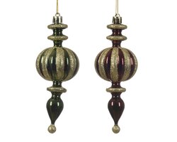 Decoris Figuur kunststof shiny glitter 2col ass - afbeelding 1