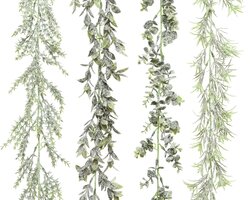 decoris garland snow finish 4ass green