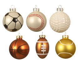 Decoris beeldjes ballen glas 6ass - afbeelding 1