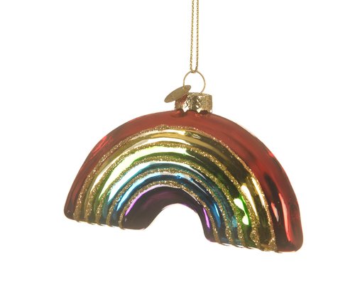 Decoris Ornament glas silver inside w shiny color - afbeelding 1