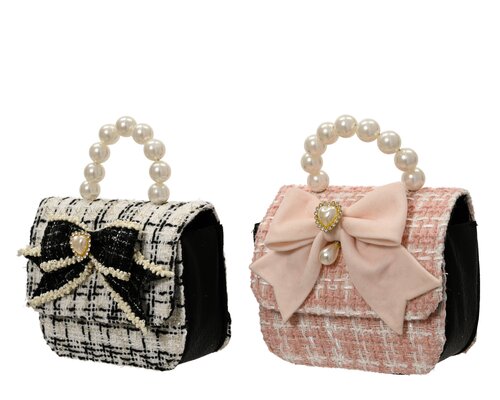 Decoris Handtas polyester 2col ass