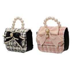 Decoris Handtas polyester 2col ass