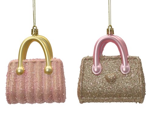 Decoris Handtas polystyreen glitter 2ass - afbeelding 1