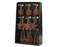 Decoris Hanger plastic glitter - afbeelding 2