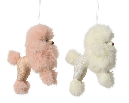 Decoris Hond kunstbont polyester cloth 2col ass