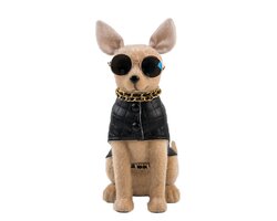 Decoris Hond kunstbont sunglass, leather cloth - afbeelding 2