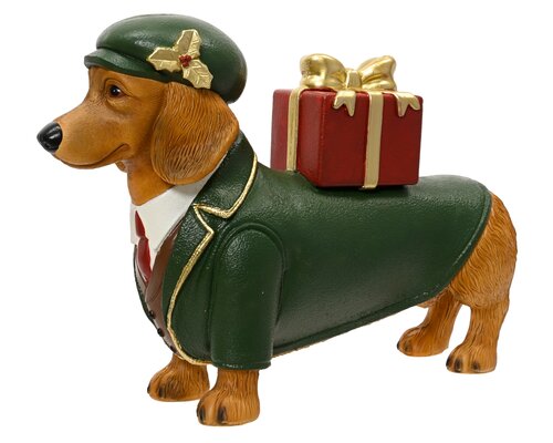 Decoris Hond magnesium standing giftbox