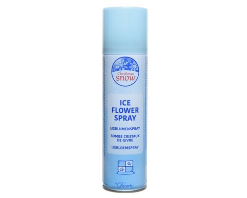 Decoris Ijsbloemspray metaal ice