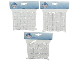 decoris Ijsblokjes acryl transparant 3 assorti 1 stuk