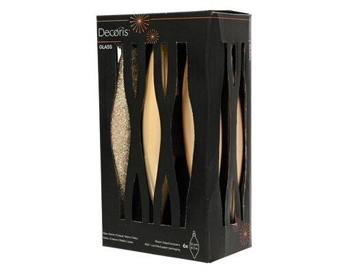Decoris Ijspegel glas enamel - matt - glitter mix - afbeelding 1