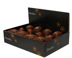 Decoris Kerstbal foam glitter 3ass - afbeelding 2