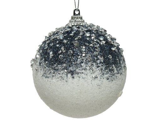 Decoris Kerstbal foam glitter acrylic beads