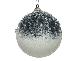 Decoris Kerstbal foam glitter acrylic beads