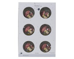 Decoris Kerstbal glas clear mushroom - afbeelding 2