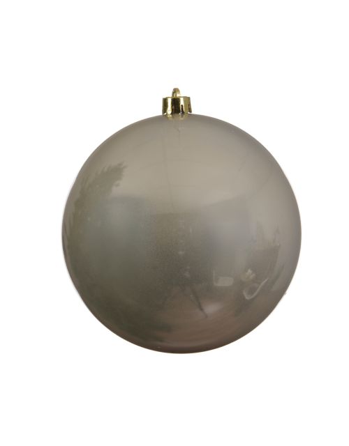 Decoris Kerstbal kunststof D14cm parel