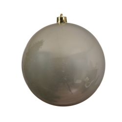 Decoris Kerstbal kunststof D14cm parel