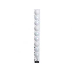 Decoris Kerstbal Plastic Gl-Glitter Iriserend dia6cm
