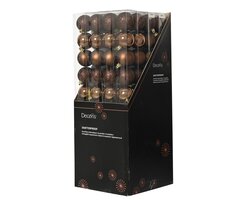 Decoris Kerstbal polystyreen sh-m-glitter mix - afbeelding 2
