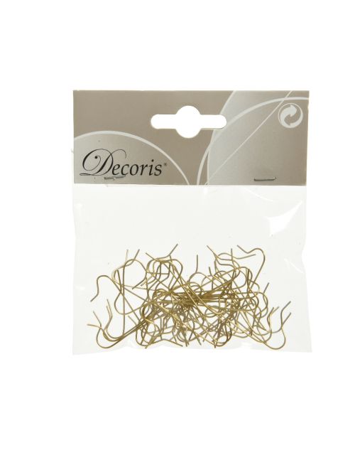 Decoris kerstbalhaakjes ijzer goud