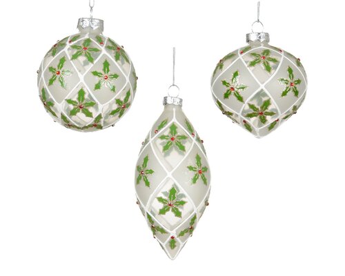 Decoris Kerstballen glas 3ass
