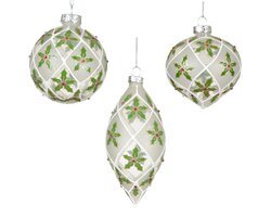 Decoris Kerstballen glas 3ass