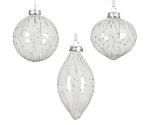 Decoris Kerstballen glas 3ass