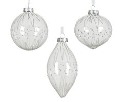 Decoris Kerstballen glas 3ass