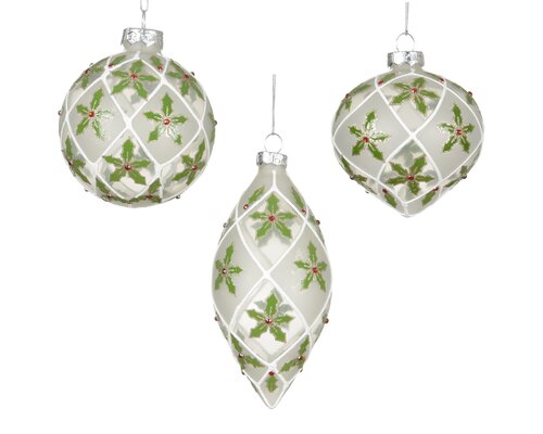 Decoris Kerstballen glas 3ass