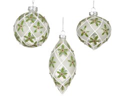 Decoris Kerstballen glas 3ass