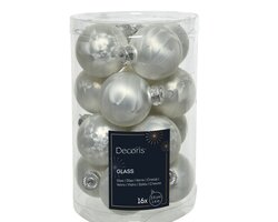 Decoris Kerstballen glas matt - afbeelding 1