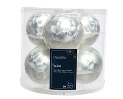 Decoris Kerstballen glas matt - afbeelding 1