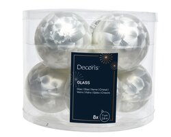 Decoris Kerstballen glas matt - afbeelding 1