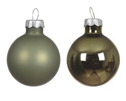 Decoris Kerstballen glas mix rosemarijn dia3.5cm - afbeelding 2