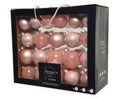 Decoris Kerstballen glas shiny,matt,glitter,transparent mix - afbeelding 1