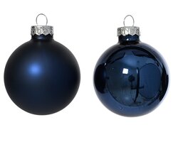 Decoris Kerstballen glas shiny,matt mix - afbeelding 2