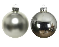 Decoris Kerstballen glas shiny,matt mix - afbeelding 2