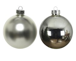 Decoris Kerstballen glas shiny,matt mix - afbeelding 2