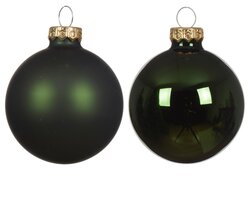 Decoris Kerstballen glas shiny,matt mix - afbeelding 2